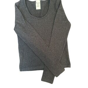 Workout Gray Long Sleeve Knit Top